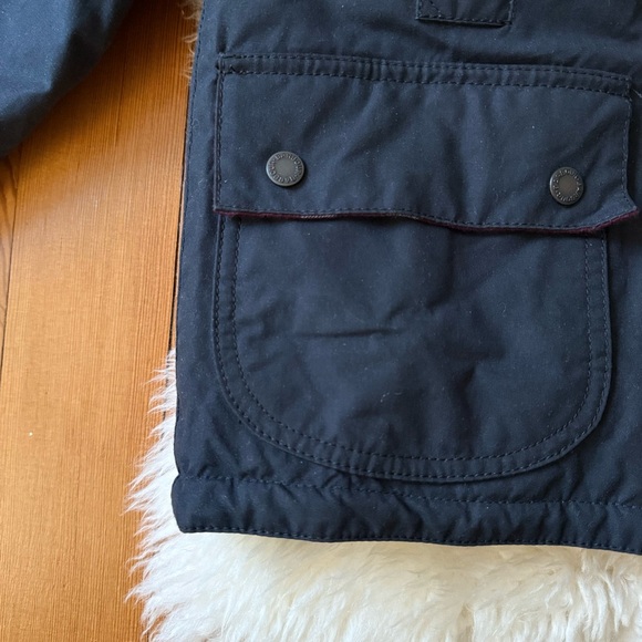 Kids Barbour Hooded Wax Jacket - Picture 7 of 9